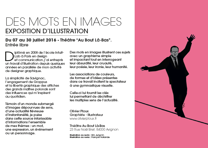 Expo - Des Maux en images | Olivier Ploux - Graphisme & lllustration - Annecy