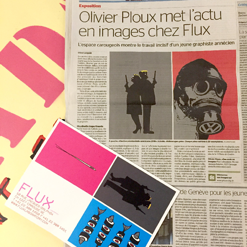 Tribune de Genève - Des Maux en images | Olivier Ploux - Graphisme & lllustration - Annecy
