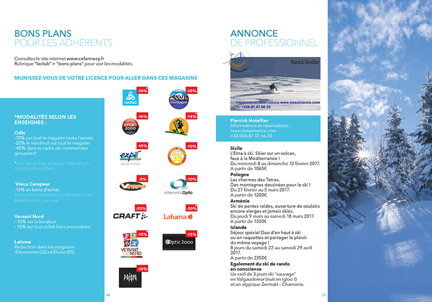 CAF Annecy - Club Alpin Français d'Annecy - Graphisme - Olivier Ploux